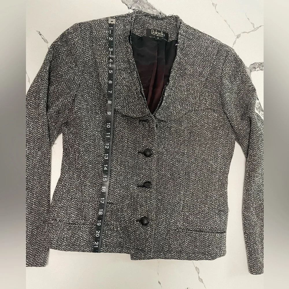 Vintage Rafaella Tweed Blazer (Petite 4) - Picture 6 of 6